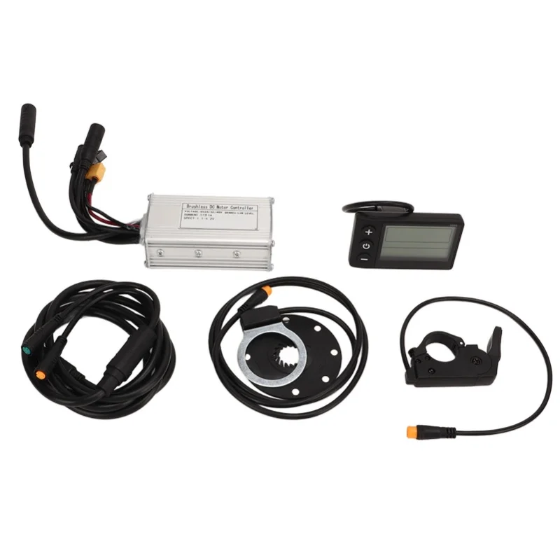 

DC24V 36V 48V Комплект для переоборудования электрического велосипеда с 17A 3-режимным бесщеточным контроллером S866 Панель электрического велосипеда Дроссельная заслонка для большого пальца