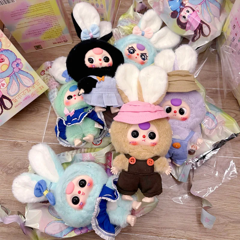 

Подлинная детская трехлетняя серия макарон, маленький кролик, слепая коробка, милая кукла, игрушка в подарок, игровой орнамент, подвеска, креативный