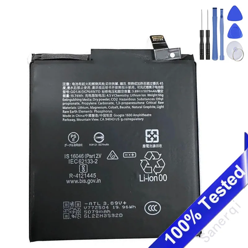G20M7 GLE28 GD1J6 4885mAh 5079mAh Battery For Google Pixel 10/Pixel 10Pro/Pixel 10Pro XL mobile phone battery  Batteries + Tools