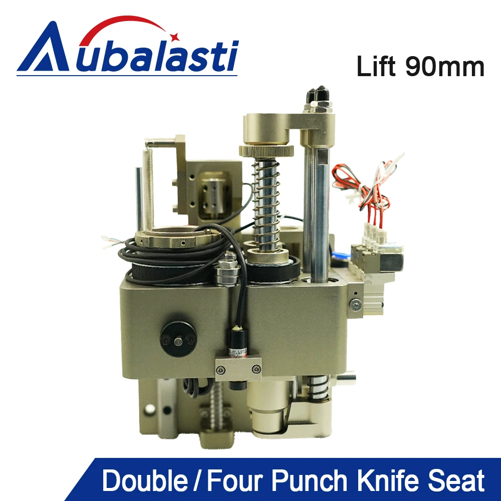 

Aubalasti CNC Double Punch Four Punch Knife Seat Lift 90mm 24V NPN NO For CNC Vibrating Knife Cutting Machine