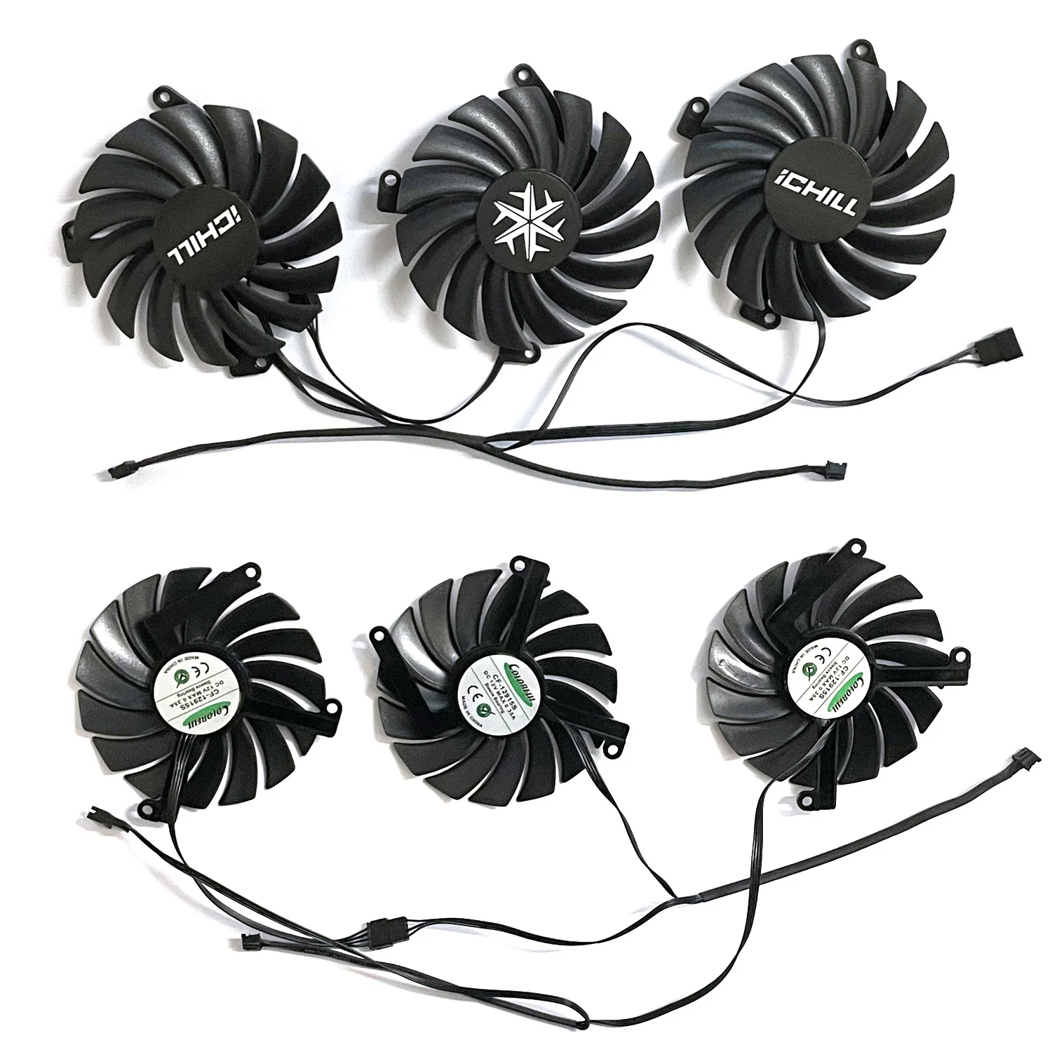 3fan/1Set CF-12915S Rtx 3080 3070 Ichill X4 Gpu Fan, Voor INNO3D Rtx 3080 rtx 3080 Ti Rtx 3090 Ichill X4 Graphics Cooling Fan