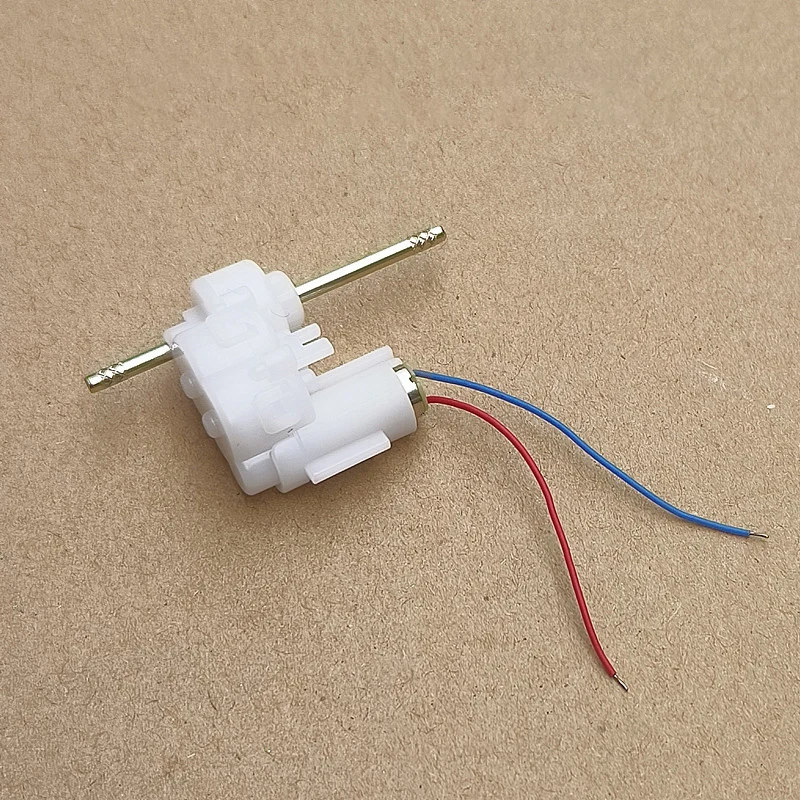 Mini 614 Coreless Gear Motor DC 3.7V 390RPM Dual Shaft Micro Coreless Gearbox Reducer Motor DIY Hobby Toy Car