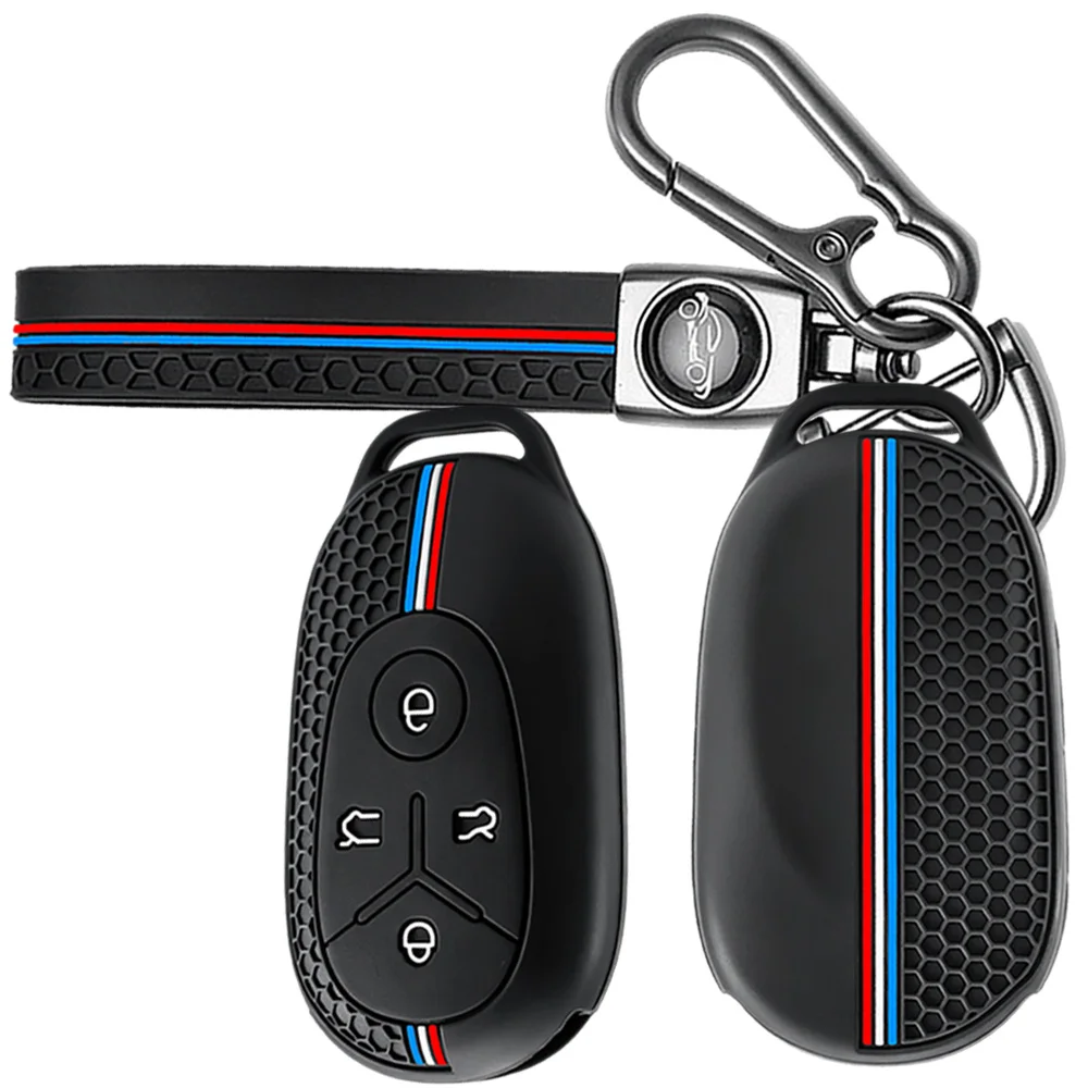 Smart Key Shell With Chain For Geely EX2 GEOME EX2 MMEX2 Max Xingyuan Galaxy Light Star Wishes Proton EMAS Dustproof Perfect Fit