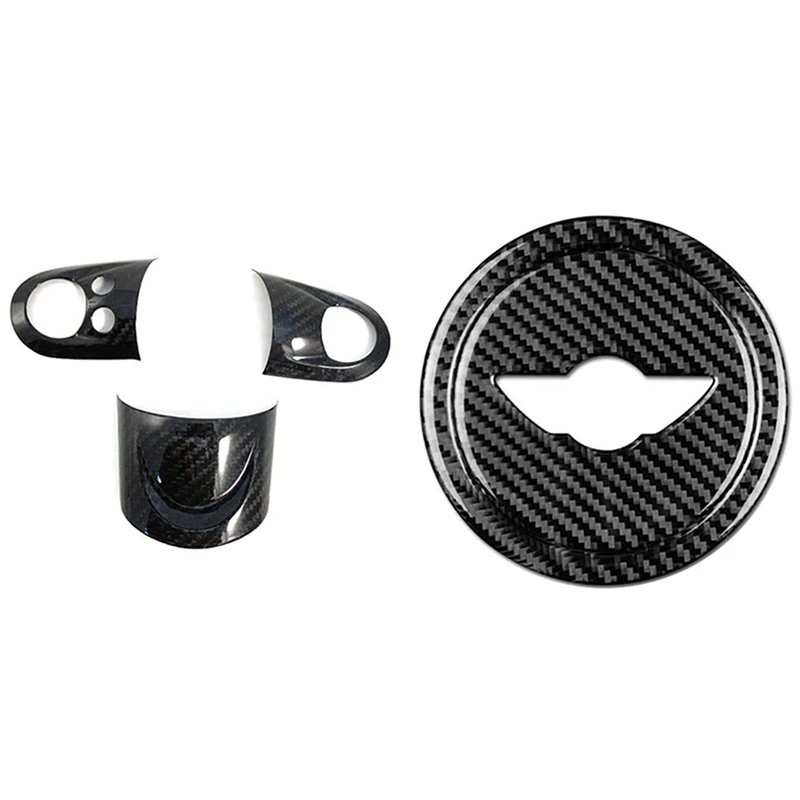 

2 Set Car Accessories: 1 Set Steering Wheel Cover Stick Instrument Panel Cover & 1 Pcs Steering Wheel Cover Stickers