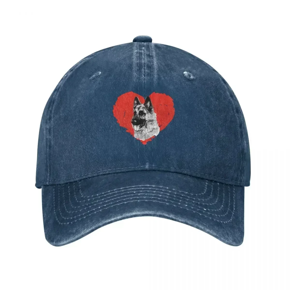 German Shepherd Dog Love Baseball Cap Sunscreen Dad Hat New In The Hat Elegant Women's Hats Men's