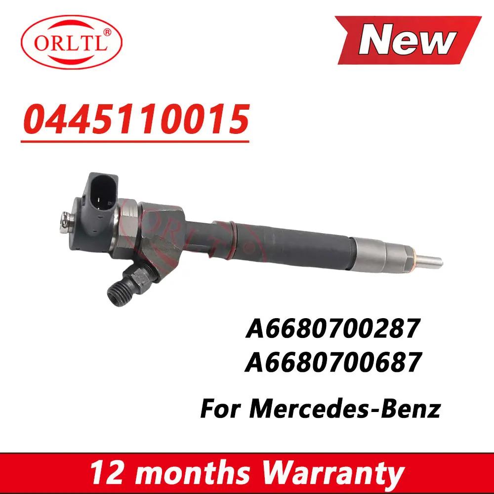 

0445110015 NEW Fuel Injector A6680700687 A6680700287 Diesel Injection Nozzle 0445 110 015 for Mercedes Benz 0986435005