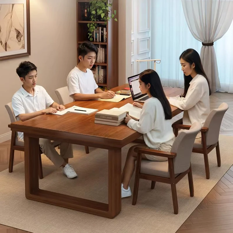 &Reception Wooden Office Desk Computer Organizers Aesthetic Nordic Design Minimalist Meuble Bureau Unique Furniture