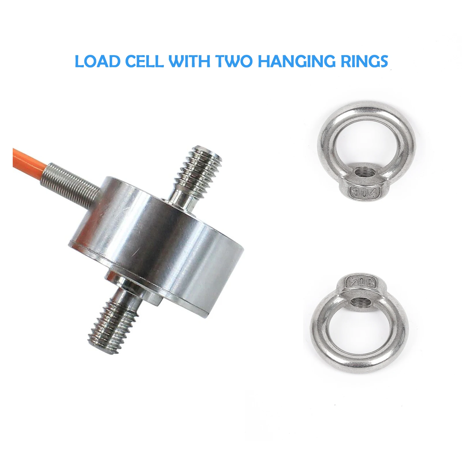 Mini Load Cell Sensor Alta Precisão tipo de Fole Teste de Compressão de Tensão Peso da Força Anéis Suspensos Adapta Hx711 Pcs