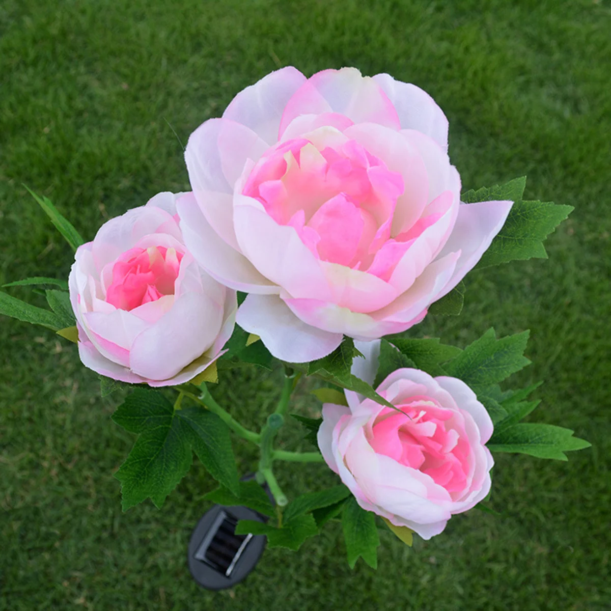 

Outdoor 3 Head Peony Flower Lamp Led Garden Lawn Light Wedding Party Christmas Decoration Garden Solar Lights Flowers