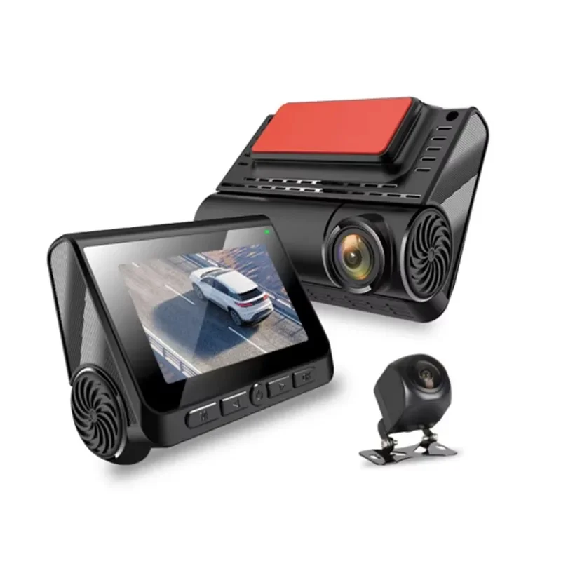 2 Channels  3'' IPS Screen WIFI Dash Cam AHD Front Rear and Inner Camera Car Video Recorder Dvr Black Box Driving Record for Car