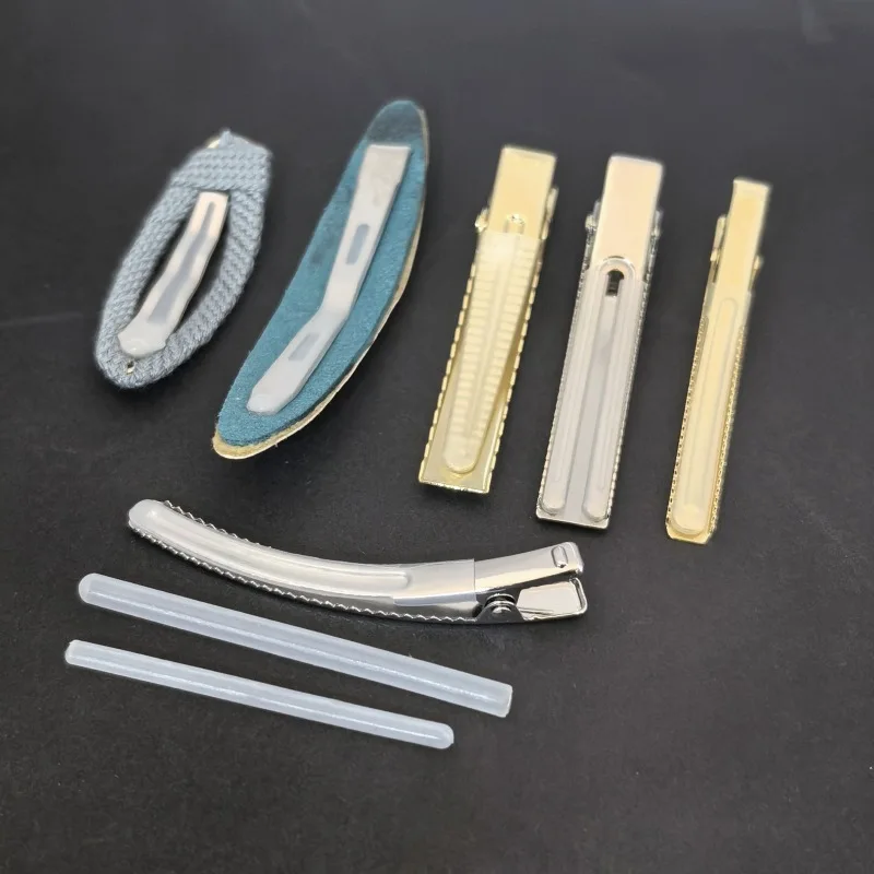 50PCS Inner Diameter 1.5mm 3mm 6.5mm Clear Silicone Tube Tips for Cover The Prongs of Hair Clips Hairpins to Protect from Hurt