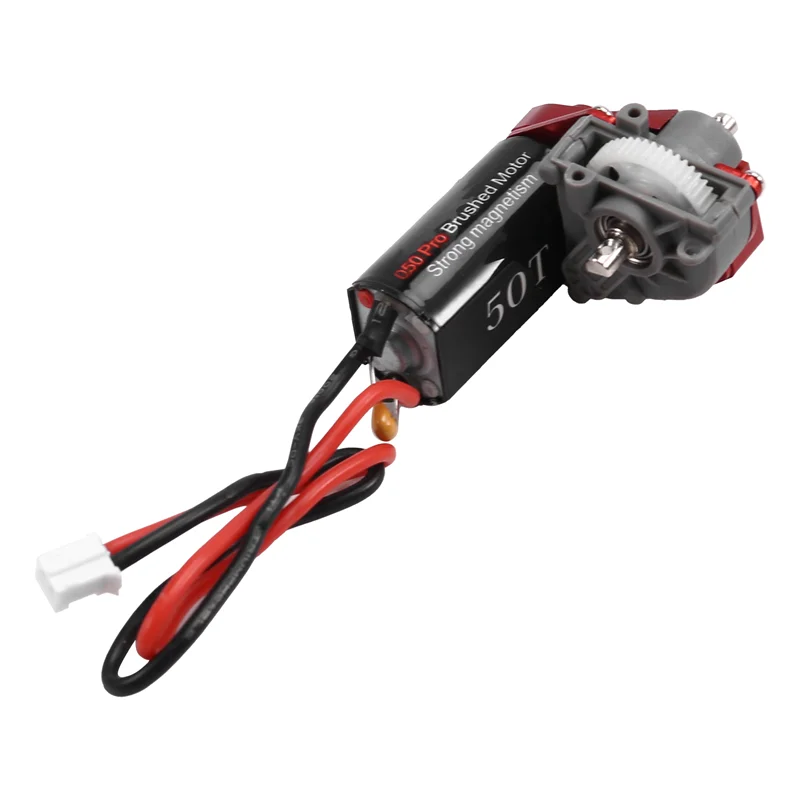 

FBIL-Helical Gear Complete Transmission With 050 Brushed Motor 50T For 1/24 RC Crawler SCX24 AX24 Upgrade