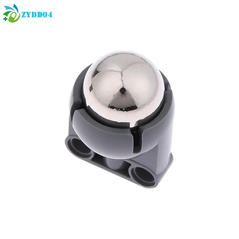 ●2Pcs 92911+bb607 Universal Wheel Kit Stainless Steel Ballor For Legoeds EV3 Robot Toy Parts DIY Bricks Assembled Accessory
