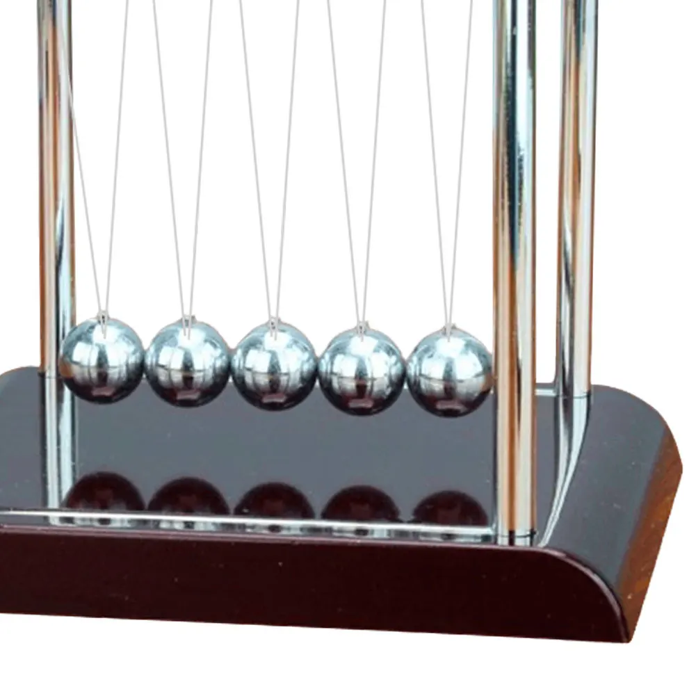 Newtons Cradle Steel Balance Ball  Teaching Supplies Physics Science Pendulum Desk   Gifts Home Decoration view 4