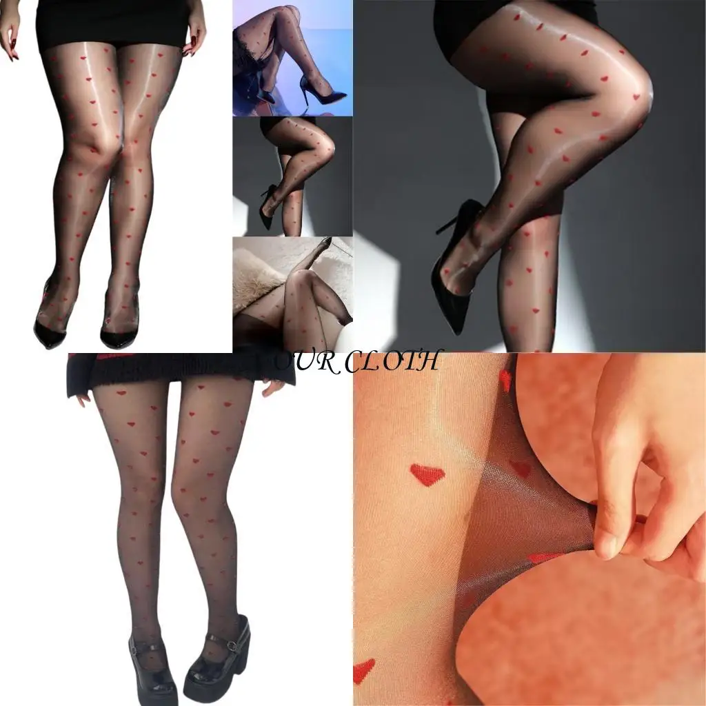 

Ультра тонкие матовые колготки красные рисунки сердца эластичная талия глянцевые трусики y1ac