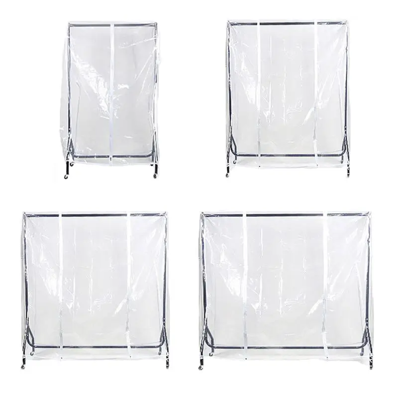 Y1UB Clear Waterproof Dustproof Clothes Cover Clothing Rack Cover Protector