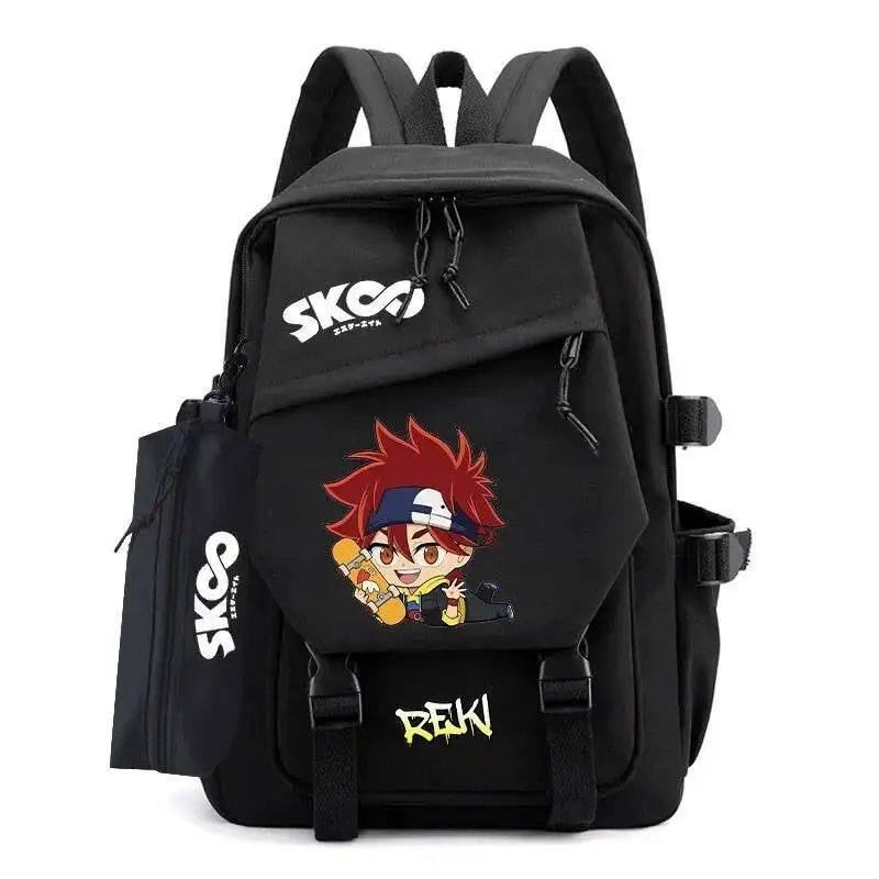 Anime Game Blue SK8 The Infinity Estudantes Adolescentes Mochilas Escolares Mochilas