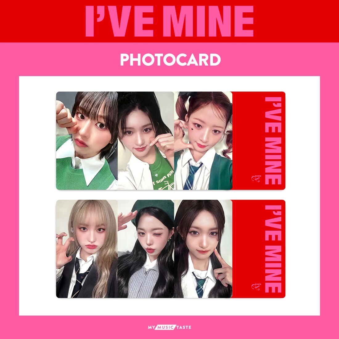 1VE Girl Group 1st EP 1VE MMT Bonus Wonyoung Gaeul Yujin Rei LIZ Leeseo Peripheral Small Card