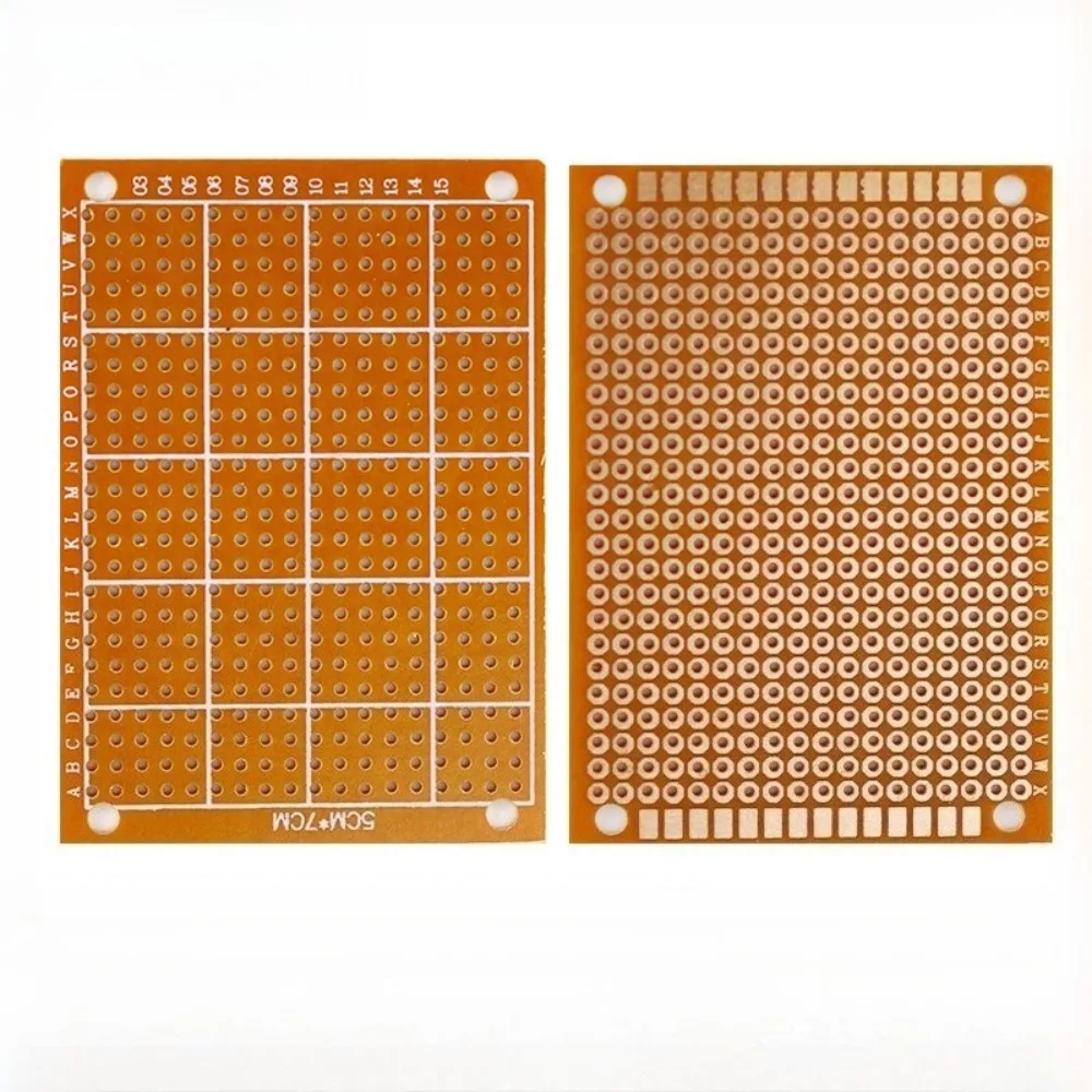 10PCS 5x7CM Universal PCB Prototype Board Perfboard 1 2MM Thickness Breadboard for Arduino ESP32 DIY Soldering Electronics Proje