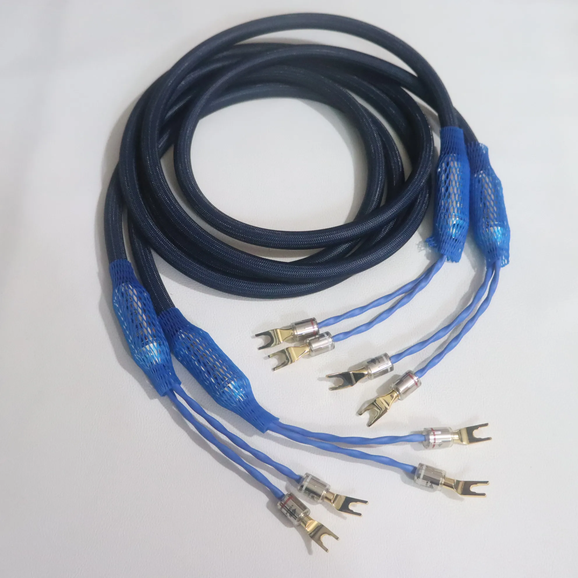 Netherlands Silver 770L Speaker Cable G7 25th Anniversary Edition Top Royal Signature amplifier wire With original banana/Y plug