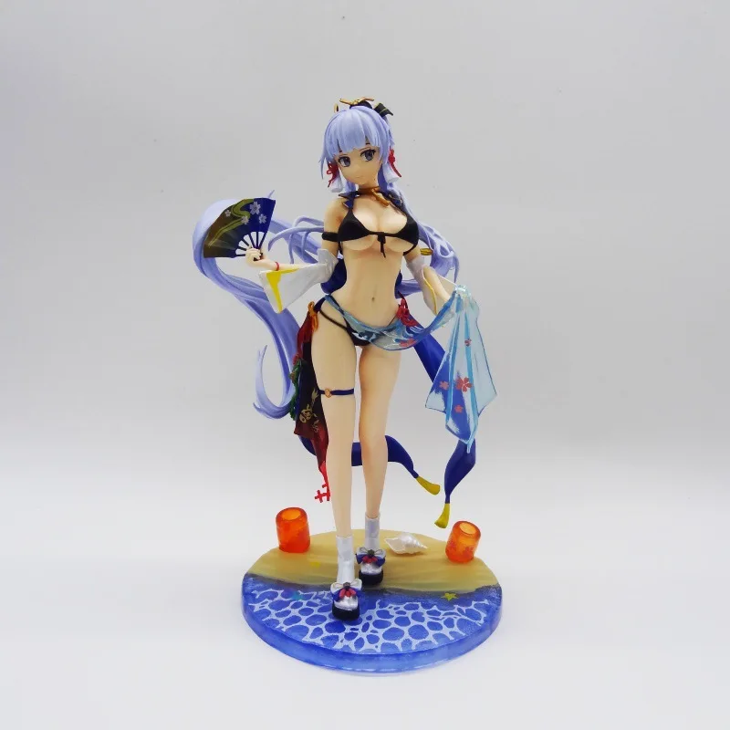 25CM Anime Genshin Impact Game Figure Kamisato Ayaka PVC Action Figure Collection Model Doll Child Kid Gifts