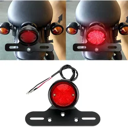 DC 12V LED Motorcycle Tail Brake Stop Light Moto Rear Lights Taillight Cafe Racer Motorbike Accessories