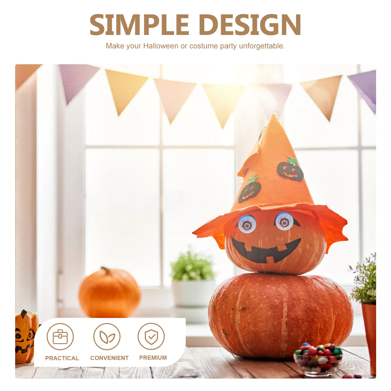 

10 Pcs Bouncy Eyeballs Toys Premium Material Glow Dark Halloween Party Favors Kids Decorations Scary Reusable Costumes Dancing
