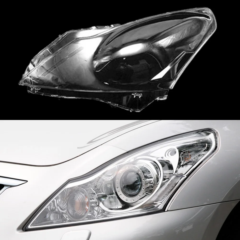 Car Front Headlight Lens Cover Headlight Lamp Replacement Shell for G Series G37 G35 G25 2010-2015