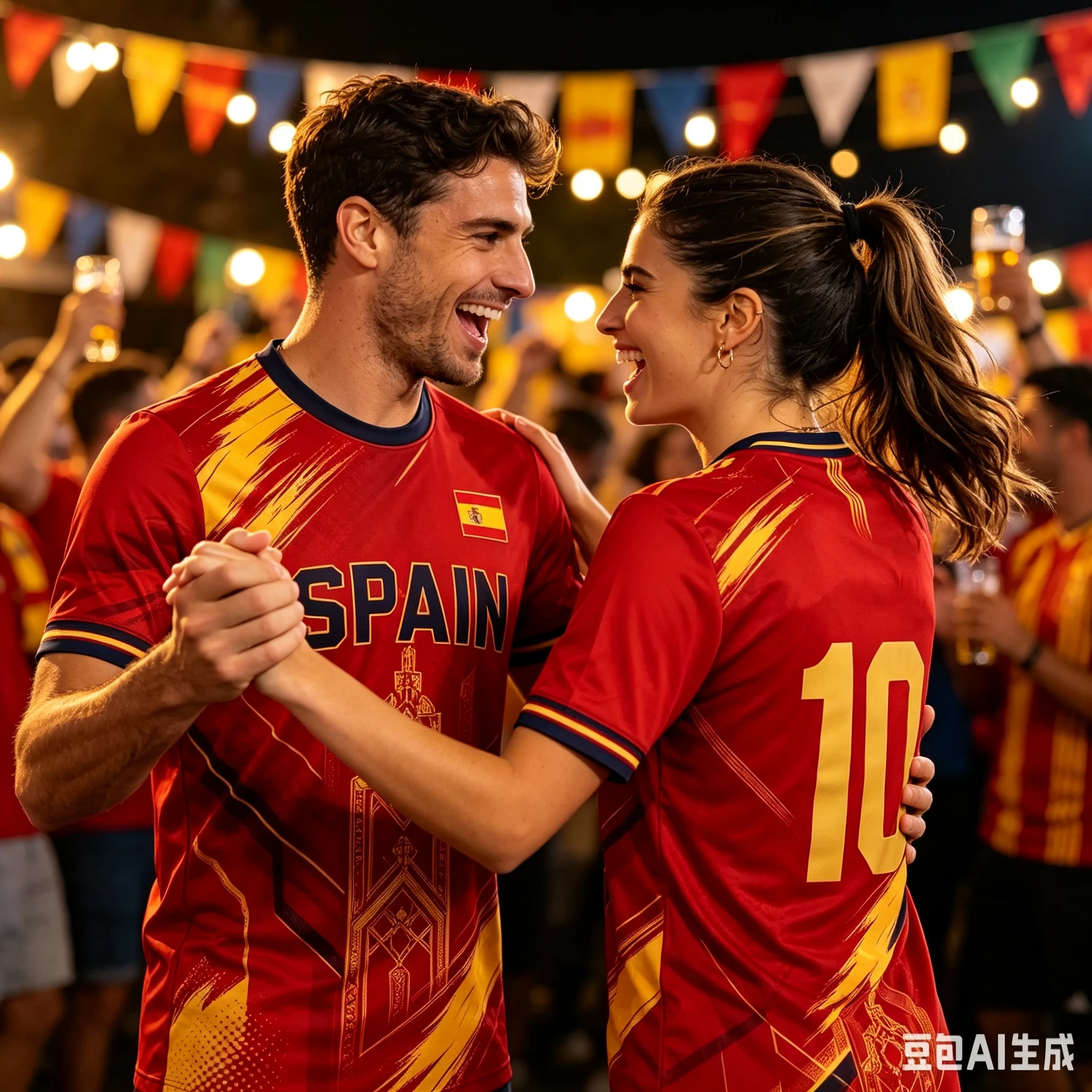 Trending Hot Sale Spain Athletic T-shirt, Soft Breathable Quick Dry Fan Shirt, Parent Matching Casual Outdoor Sportswear