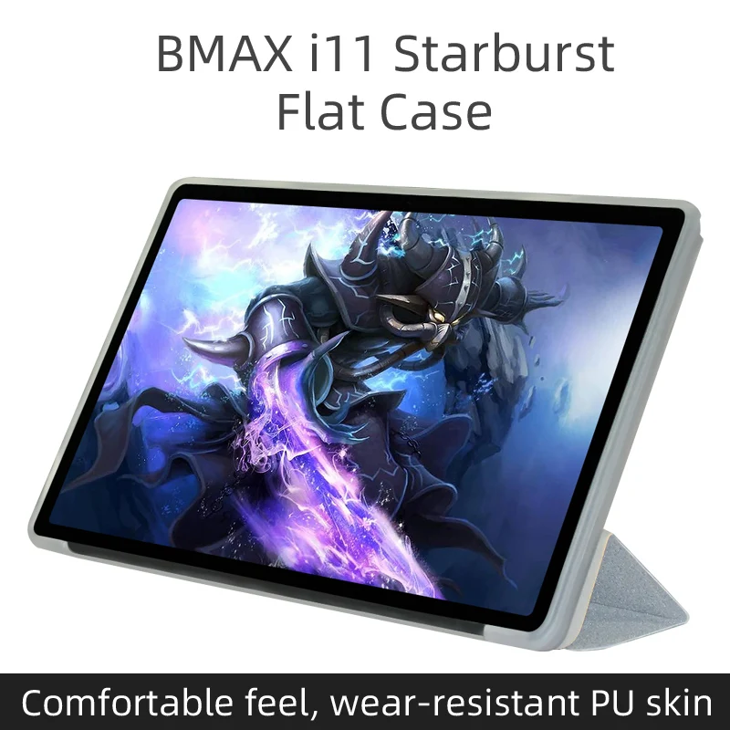 초슬림 폴리오 PU 가죽 커버, BMAX MaxPad I11 플러스 케이스, 10.4 인치 태블릿 PC, 삼중 접이식 스탠드, 소프트 TPU 백 쉘