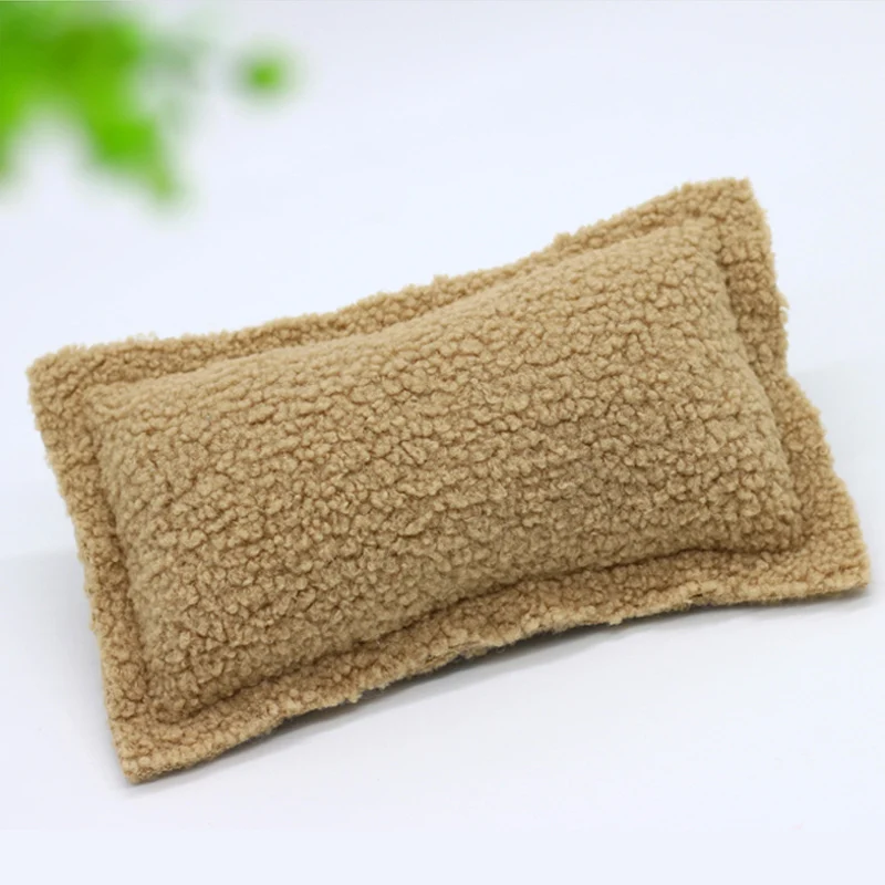 Newborn photography assisted pendulum shaped pillow props baby photography baby wool plush rectangular cushion pillow 소품