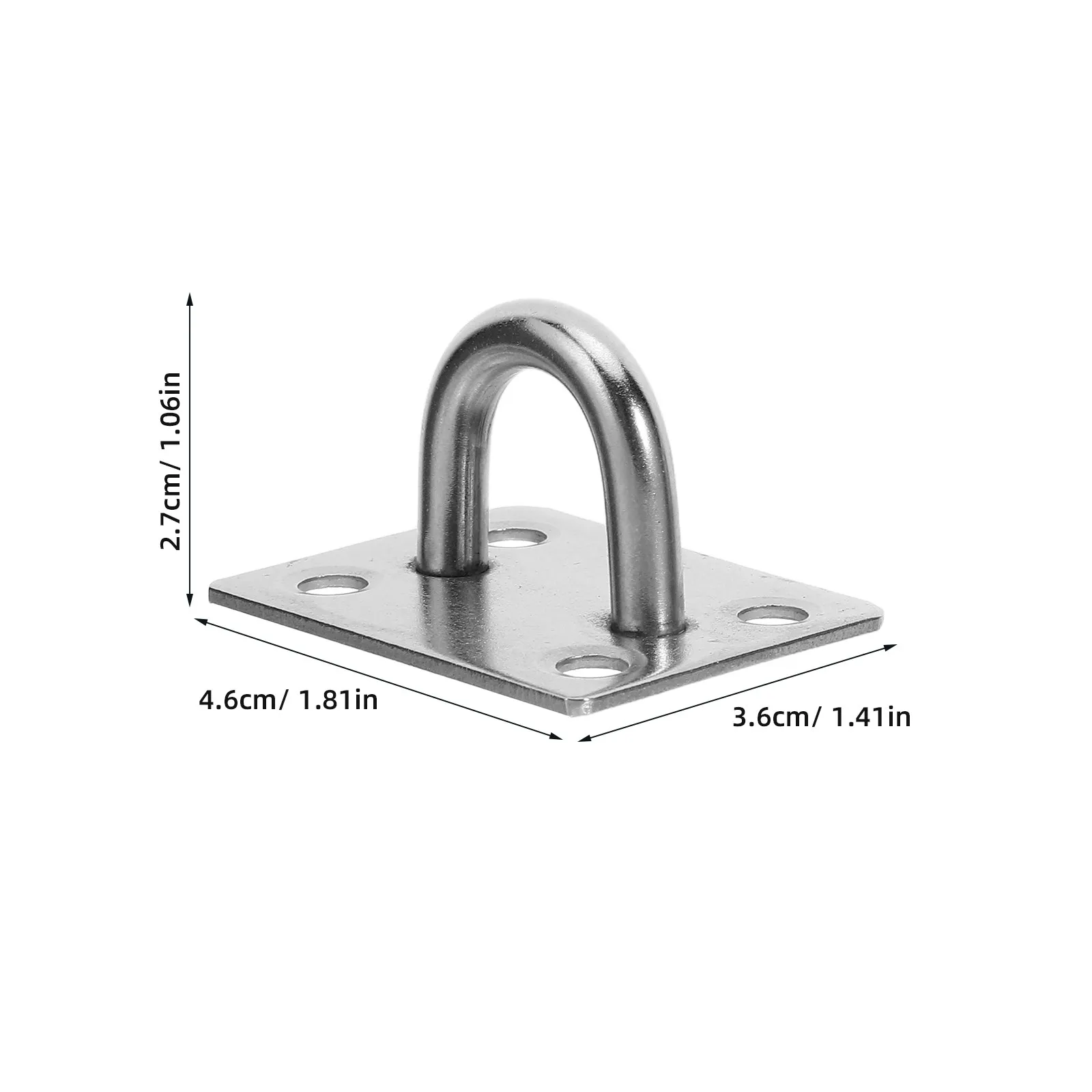 8Pcs Stainless Steel Pad Eye Plate For Wall Mount For Box Trainer Ceiling Hook Heavy Duty Swing Hangers