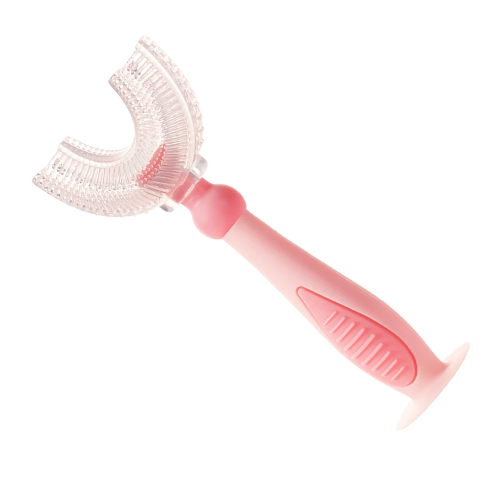 

1pc U-Shape Kids Silicone Toothbrush Oral Cleaning Brush Manual Teeth Care Tool Bright Color Comfortable For Children