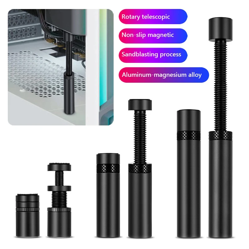 Grafikkarte Halter Jack GPU Unterstützung Halterung Alle Aluminium Metall Magnetische Unterseite Kleine Chassis Grafikkarte Stander Anti Biegen
