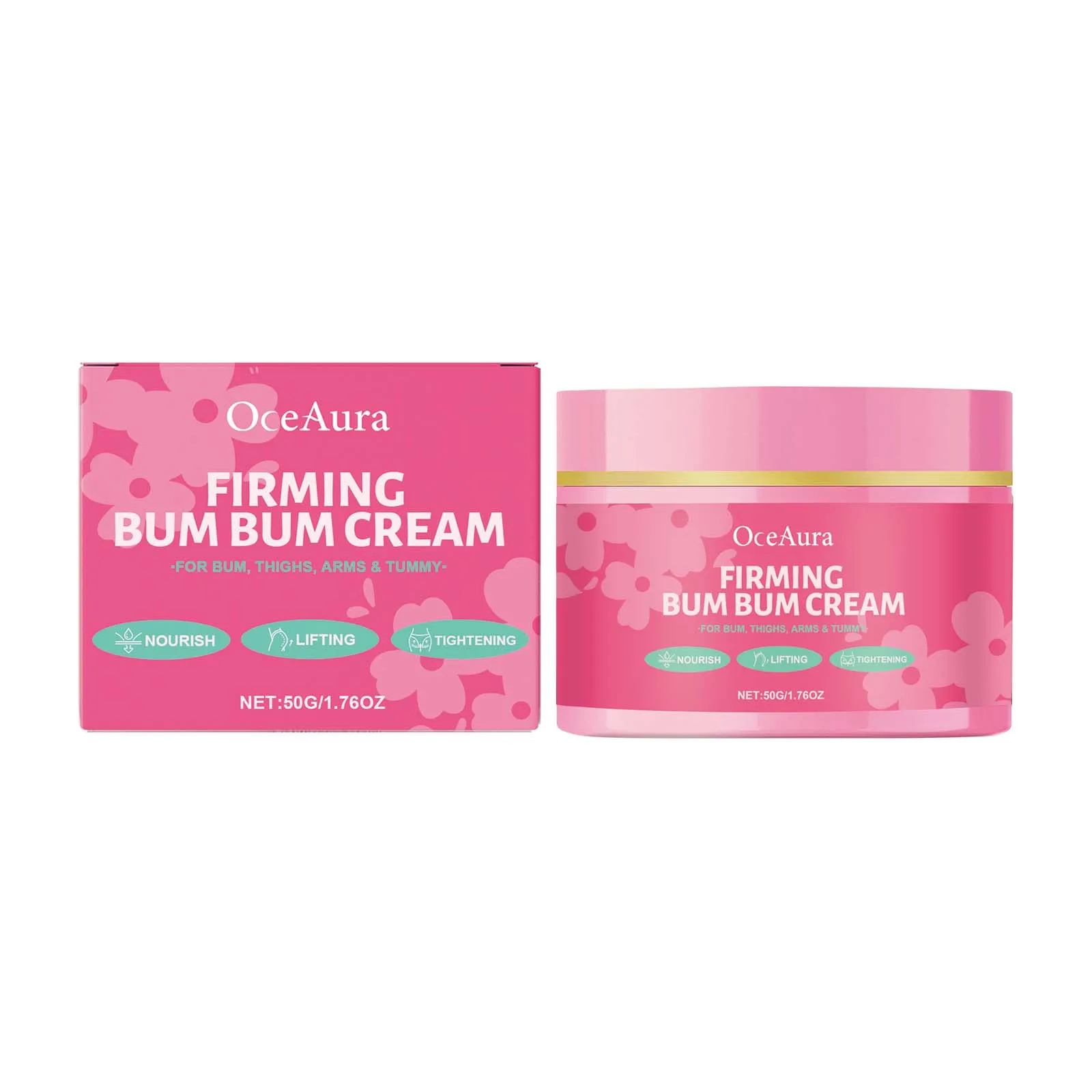 

OceAura Крем для ухода за бедрами, питательный, лифтинг-подтяжка Крем для ухода за кожей для гладкой и укрепляющей кожи - 50 г