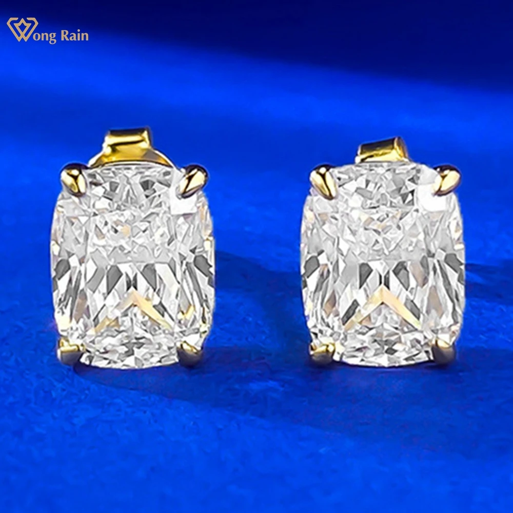 

Wong Rain Sparkling Solid 925 Sterling Silver 3 Carat Lab Sapphire Gemstone Ear Studs Earrings for Women Fine Jewelry Wholesale