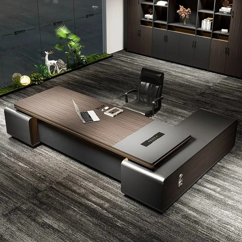 ^Luxury Modern Office Desk Computer Aesthetic Wooden Computer Decoration Office Desk Storage Organizers Ufficio Home Furniture