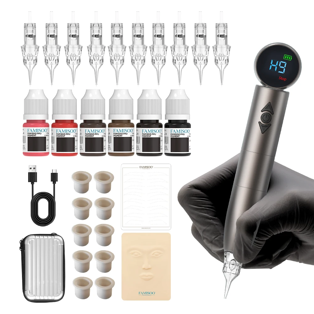 

Wireless Professional Microblading Tattoo Kits For lip Eyeliner Eyebrows PMU Permanent Makeup Machine Kits Tattoo art