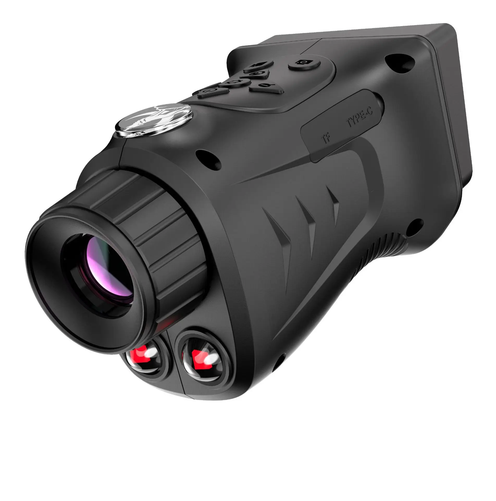 Outdoor dual-core infrared single tube night vision device 2.8 inch large screen high definition photo video full color digital