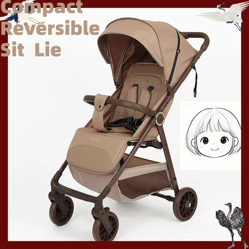 

Kidilo C6 Portable Pocket Baby Stroller, Reversible Sit Lie Compact Fold Toddler Pushchair