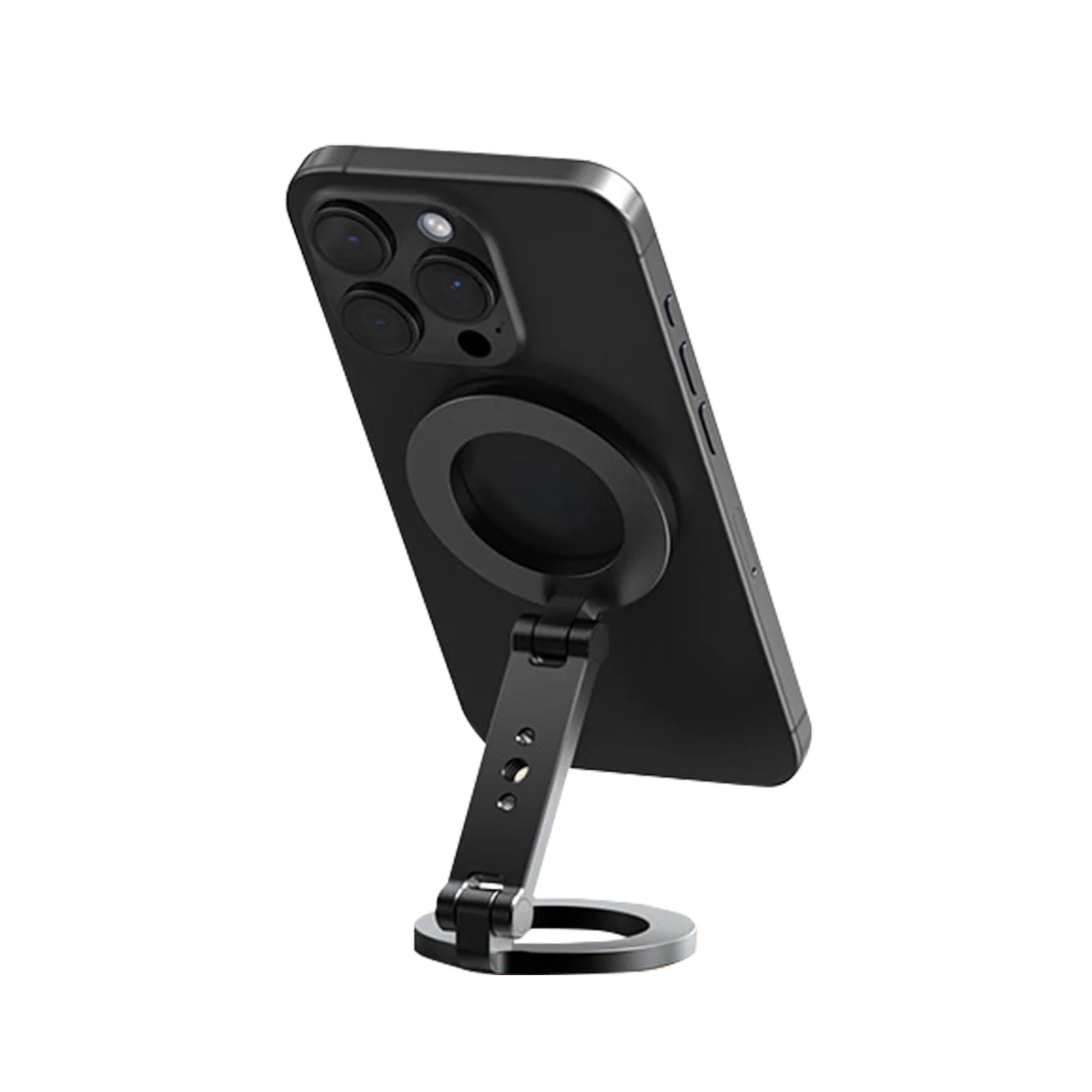 

VRIG MG-26 Двухсторонний магнитный держатель для телефона с Magsafe для iPhone 16, 15, 14, 13, 12, серии с винтовым креплением для штатива 1/4 дюйма