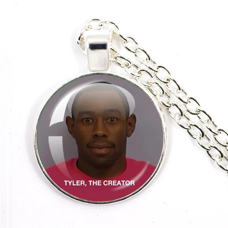 Hip-Hop Aphex Twin Logo Funny Meme Necklace Handmade Jewelry Cabochon Pendant Necklace Accessories Fans Gifts