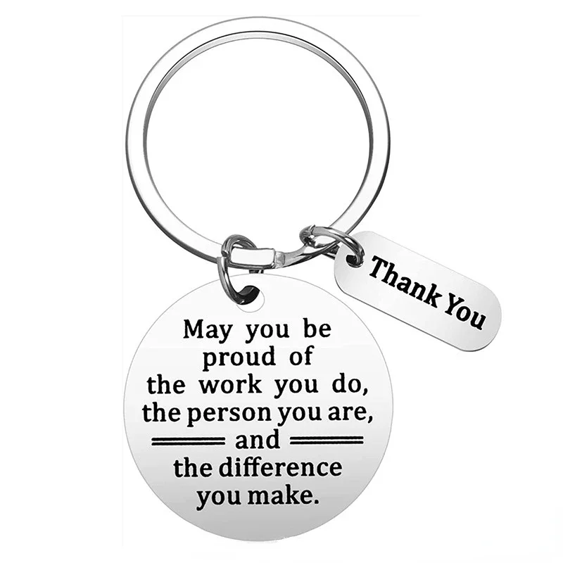 Coworker Leaving Gifts Keychain Colleague Retirement Key chain Keyring Holder Thank You Gifts May You be Proud of the Work