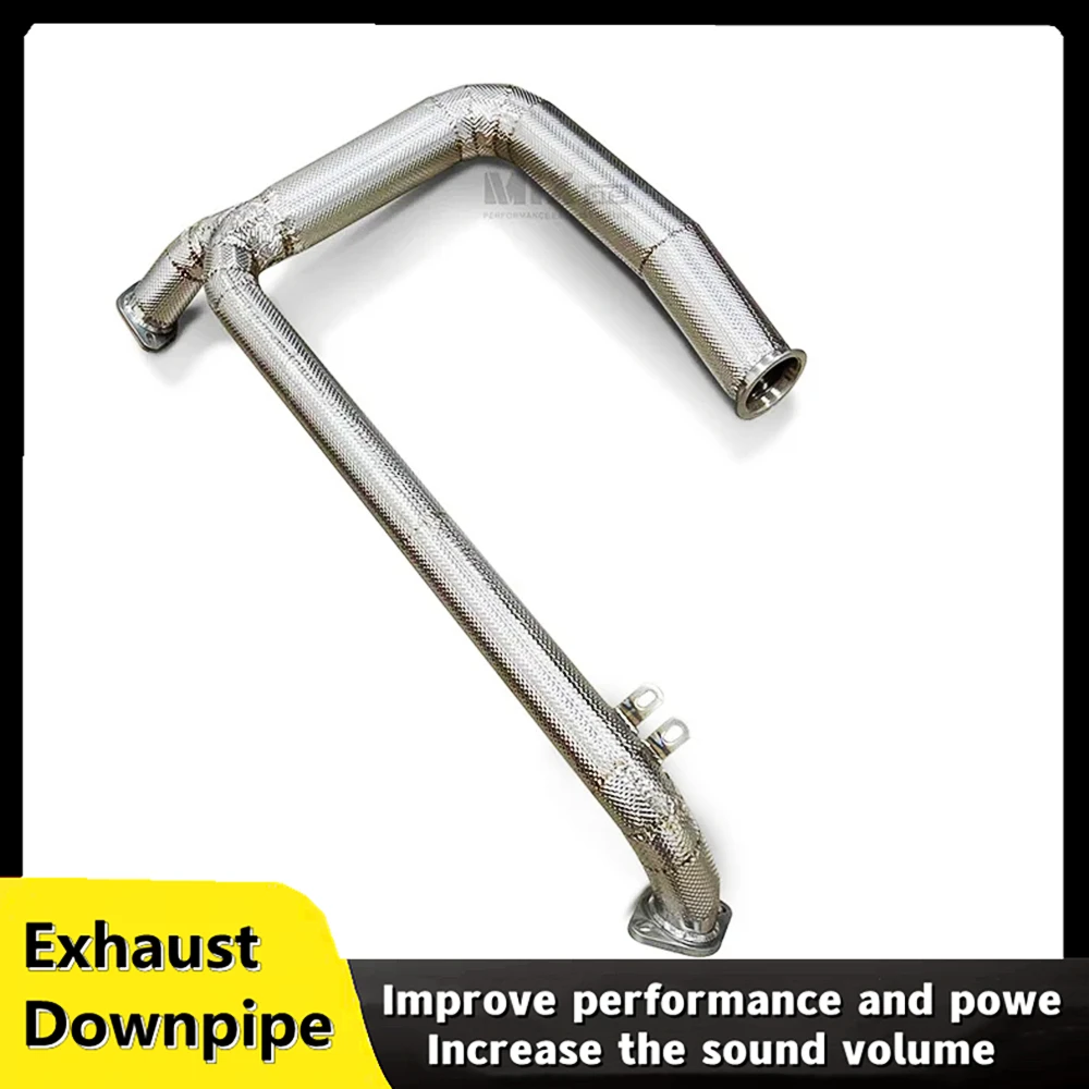 Downpipe for Porsche 718 Boxster Cayman 2.0T 2016 auto part high performance head section exhaust system Engine muffler