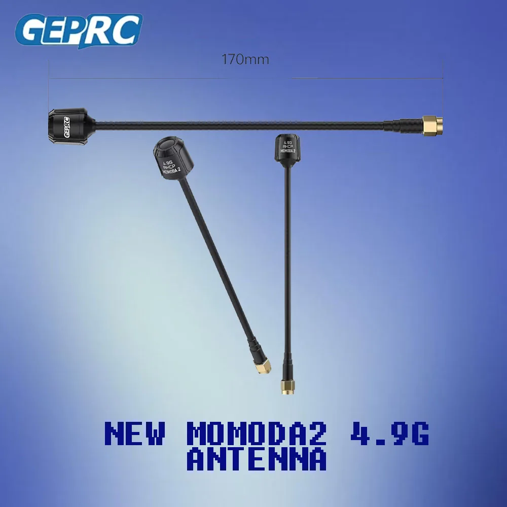 

Новая антенна Momoda2 4.9G Ultra Low VSWR ≤1.43 4,9-5,3 ГГц 3dBi 5,1 ГГц RHCP для FPV Quad DIYers
