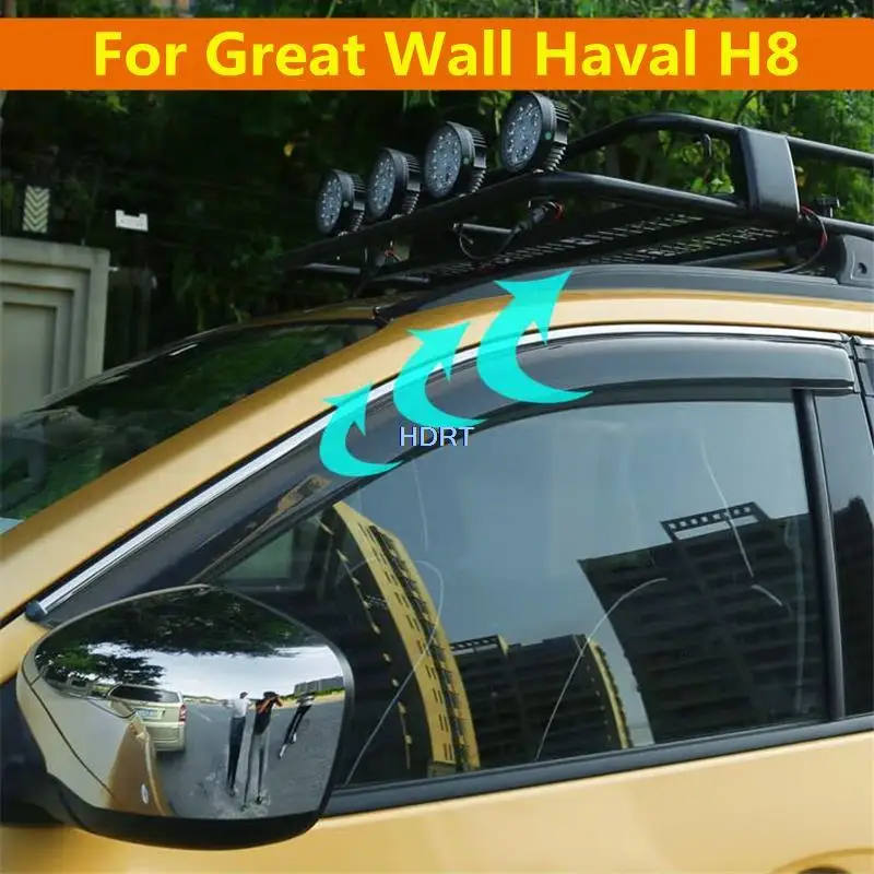 

Side Window Deflector For Great Wall GWM Haval Hover H8 2015-2017 Car Style 4pcs Sun Rain Guard Vent Door Visor Awnings Shelter