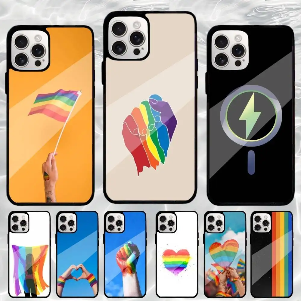 

Hot Art B-Bisexual Flag Phone Case For iPhone17,16,15,14,13,12,11 Plus,Pro Max Magnetic Magsafe Wireless Charging