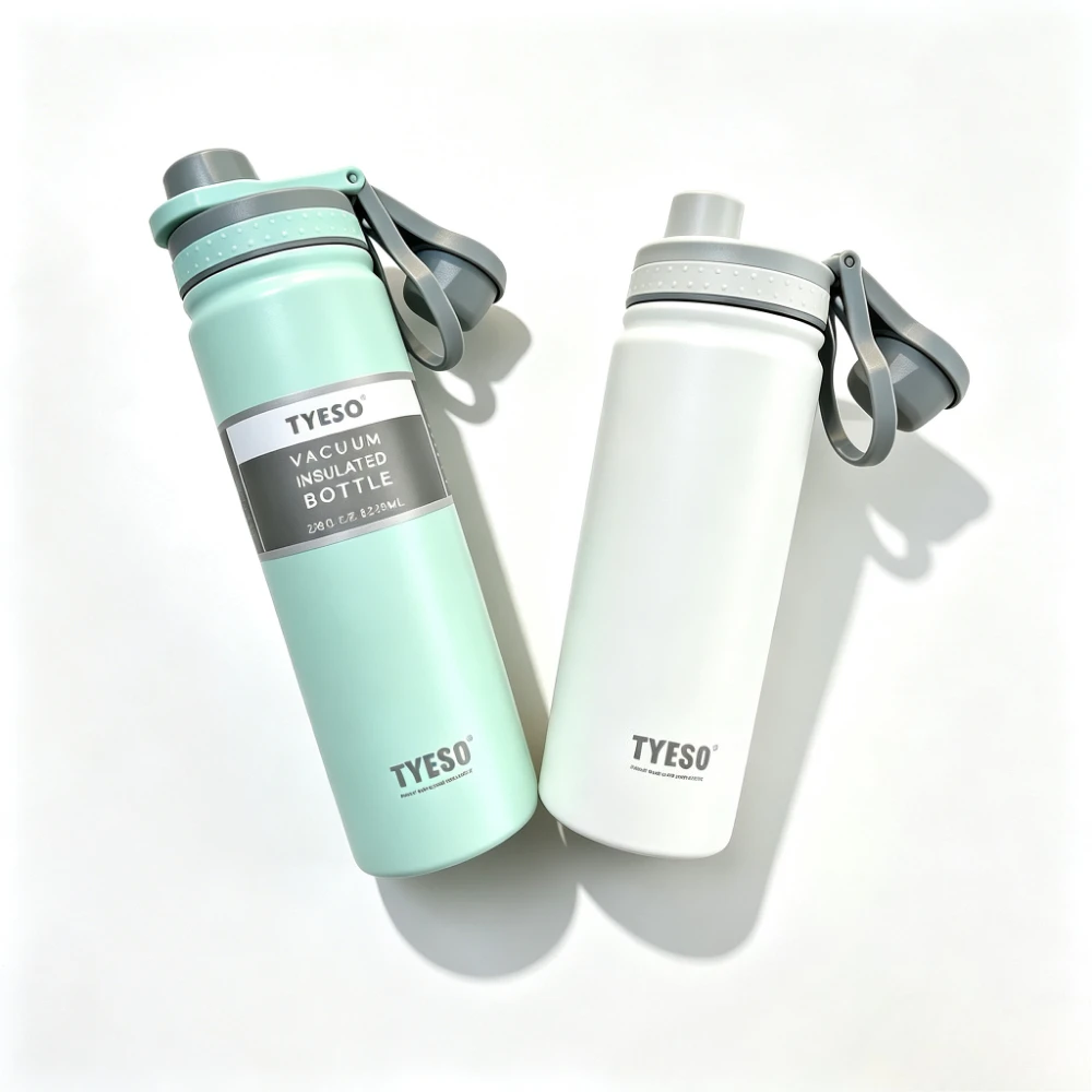 750ML Tyeso 304 Stainless Steel Thermos Bottle Vacuum Flask Travel Cup Insulated Water Bottle Sport Thermal Cup Mug for Travel
