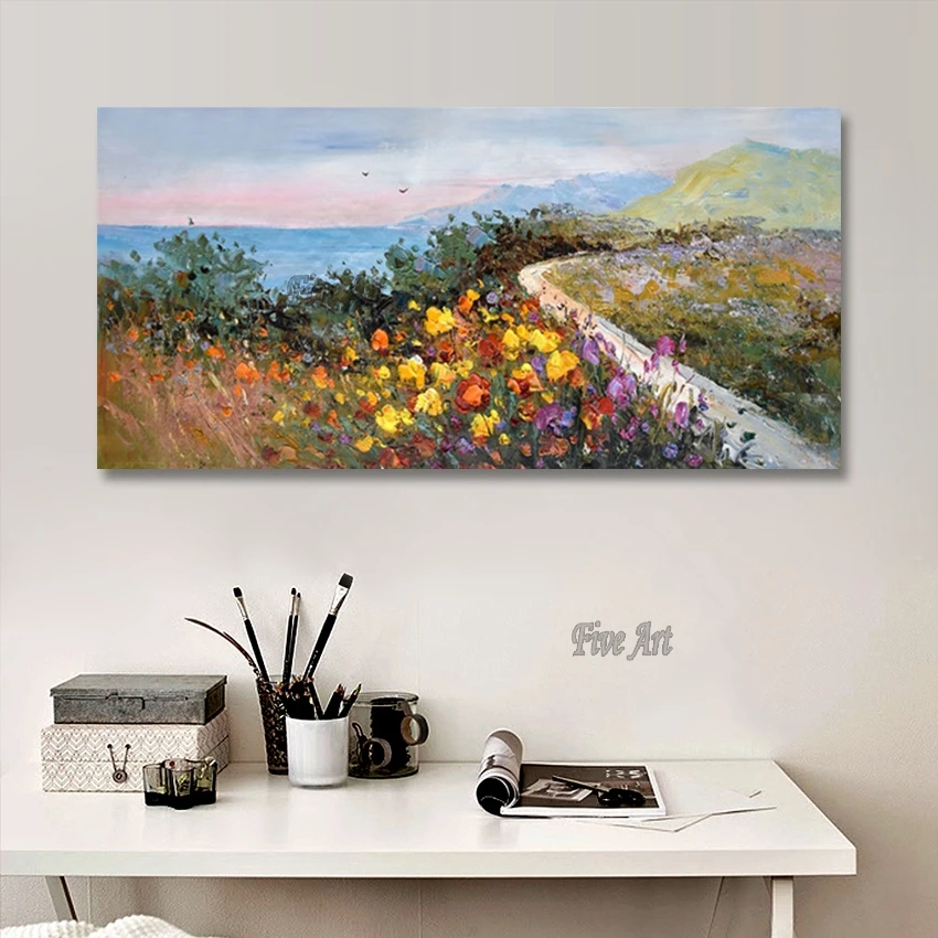 

High Quality Original Design Modern Landscape Oil Painting Custom Artwork Decoration Picture Home Decor Accesories Unframed
