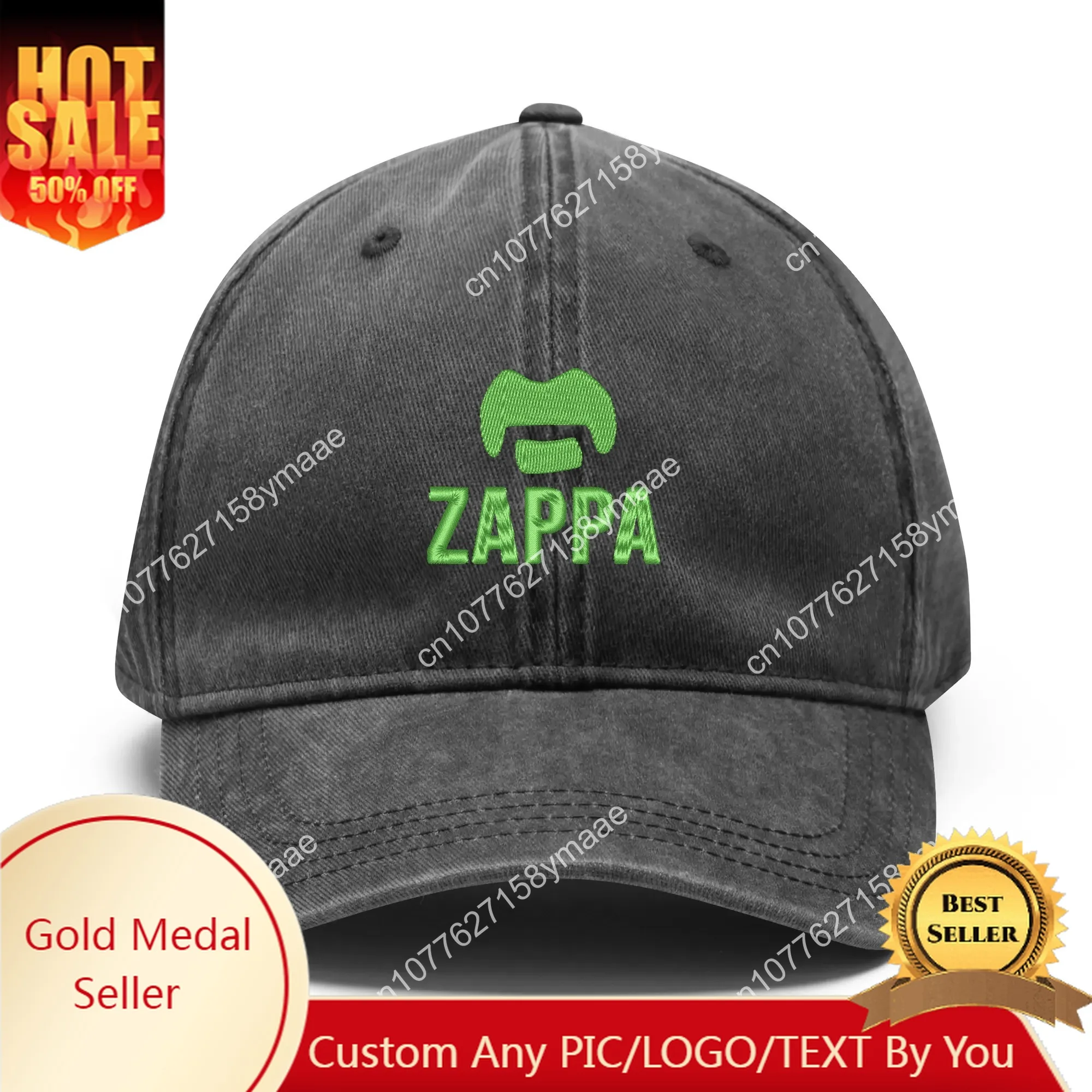 Frank Zappa Embroidery Hats Mens Womens Sports Baseball Hat Hip Hop Customized Made Caps Personalized Text Cowboy Trucker Cap